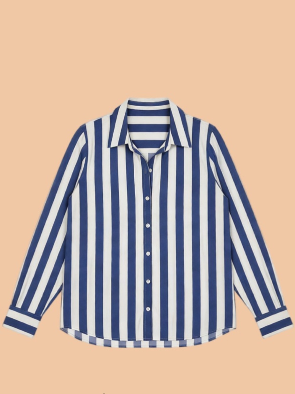 a new day Blue & White Vertical Stripe Button-Down Shirt for Kids